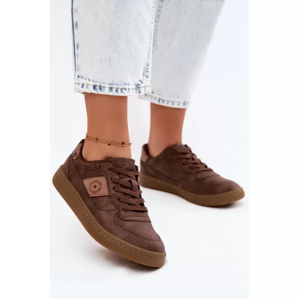  Дамски кецове BIG STAR SHOES UU274017 КАФЯВО/БЕЖОВО 
