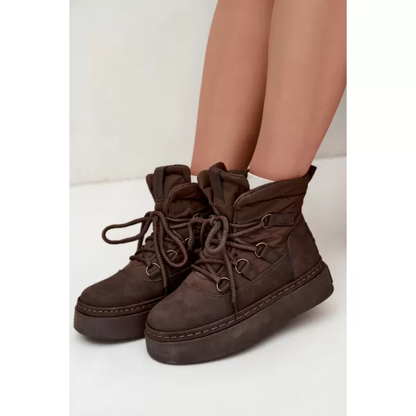  Дамски обувки BIG STAR SHOES UU274191 КАФЯВО/БЕЖОВО 