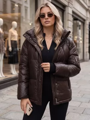 Дамско яке DSTREET TY5965 КАФЯВО