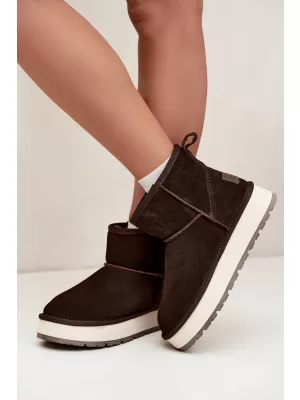 Дамски обувки BIG STAR SHOES UU274693 КАФЯВО/БЕЖОВО