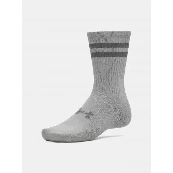  Чорапи UNDER ARMOUR ESSENTIAL 6PK CREW 1387058-069 СИВО 