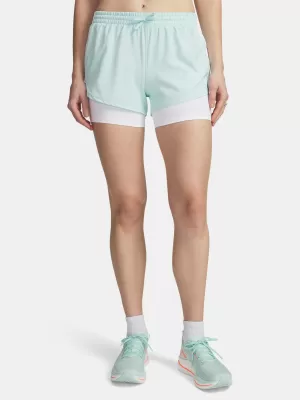 Дамски шорти UNDER ARMOUR UA VELOCITI PRO 4IN 2N1 SHORT 6009610-703 ЗЕЛЕНО