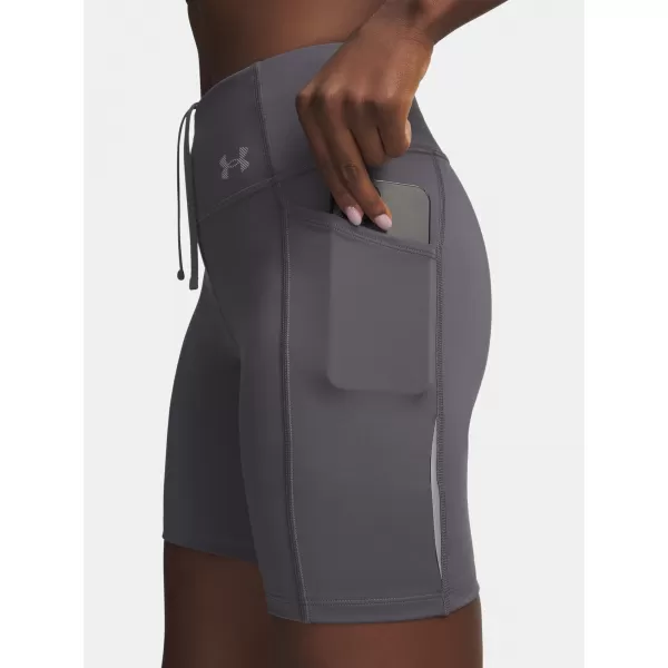  Дамски шорти UNDER ARMOUR UA VELOCITI 6IN FITTED SHORT 6009498-025 СИВО 