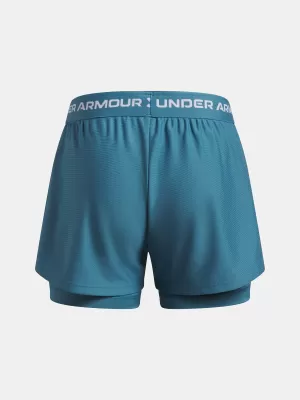 Шорти за момичета UNDER ARMOUR TECH PLAY UP 2N1 SHORT 6004985-466 СИНЬО