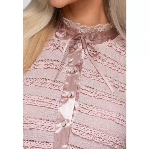  Дамска блуза OMBRE OW-TS-E0066 РОЗОВО 