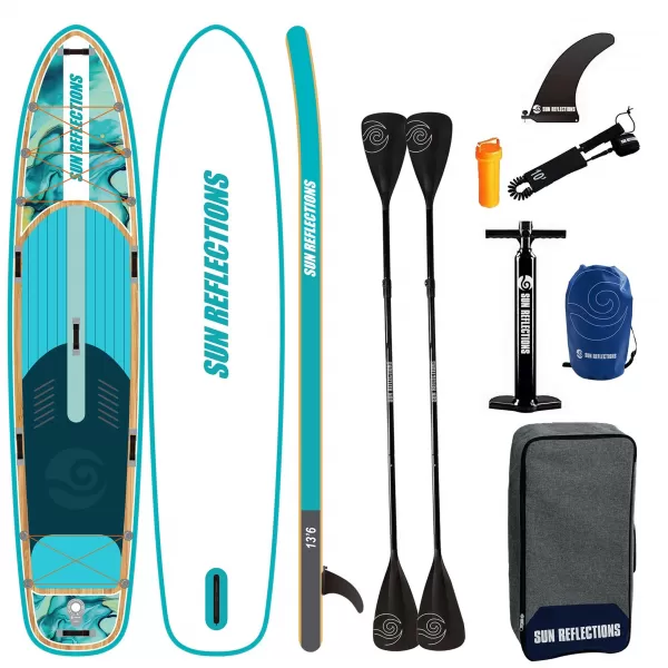  Дъска за гребане SUN REFLECTIONS FAMILY 13'6'' MINICOMBO ОКЕАНСКИ МИРАЖ 