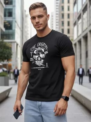 Мъжка тениска DSTREET RX5381 ЧЕРЕН