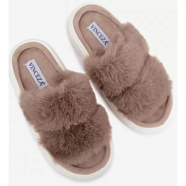  Дамски чехли VINCEZA 105105 БЕЖОВО 