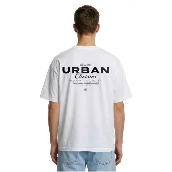  Мъжка тениска URBAN CLASSICS TB8665 БЯЛО 
