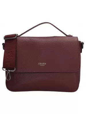 Дамска чанта CHARM LONDON Mulberry street W00404 Bordeaux red ЧЕРВЕНО БОРДО