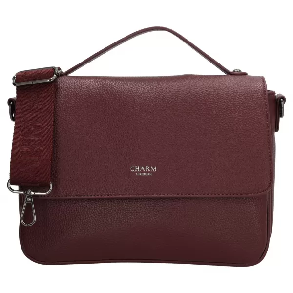  Дамска чанта CHARM LONDON Mulberry street W00404 Bordeaux red ЧЕРВЕНО БОРДО 