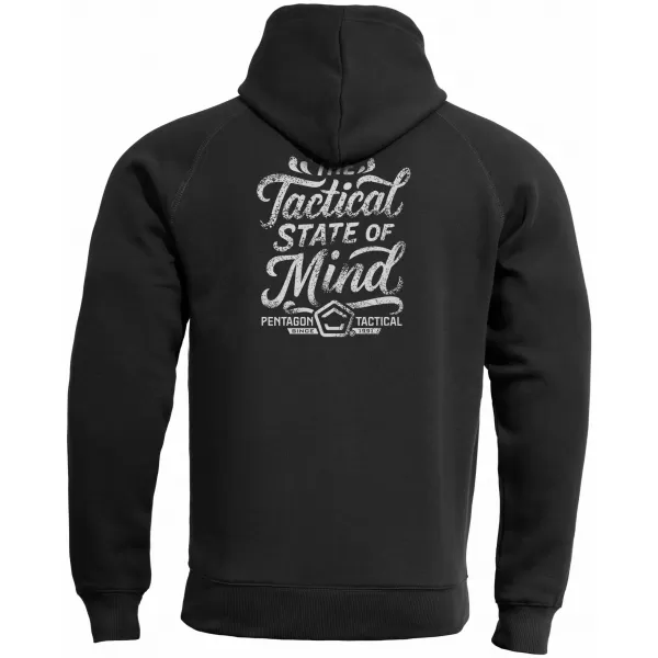  Мъжки суичър PENTAGON PHAETON HOOD STATE OF MIND K09021-ST ЧЕРЕН 