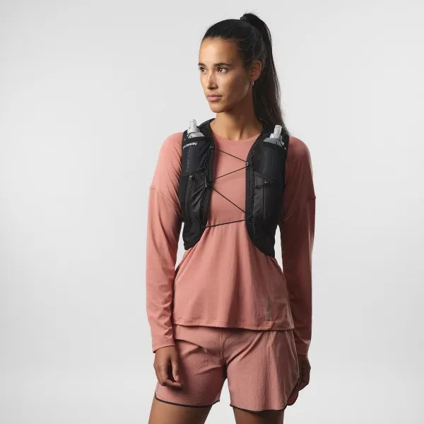  Дамска раница SALOMON ACTIVE SKIN 12 LC2178600 ЧЕРЕН/МЕТАЛ 