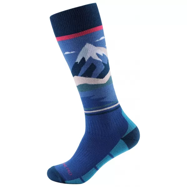  Спортни чорапи до коляното ALPINE PRO MEDE СВЕТЪЛ ЛЮЛЯК 