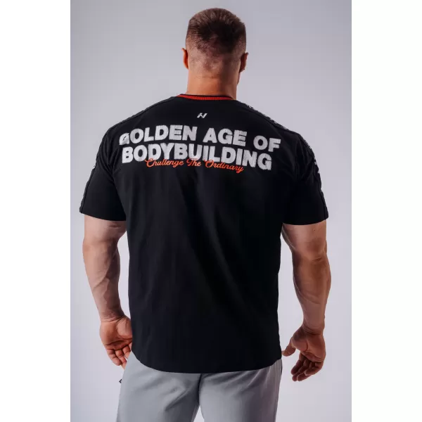  Мъжки тениски NEBBIA OLYMPIA MUSCLE COVER 942 ЧЕРЕН 