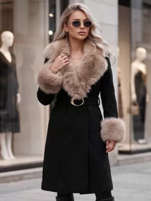 Дамско палто DSTREET TY6067 ЧЕРЕН