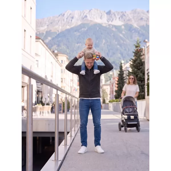  Мъжки поларен суичър ALTISPORT ALM002852 ЧЕРНО И СРЕБРИСТО 