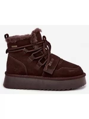 Дамски снежни човеци BIG STAR SHOES UU274316 КАФЯВИ/БЕЖОВИ СЕНКИ