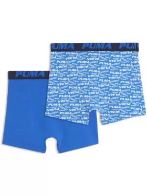 Детски боксерки PUMA BOYS SCATTERED LOGO PRINT BOXERS 2P 94780302 СИНЬО/МОРСКО СИНЬО