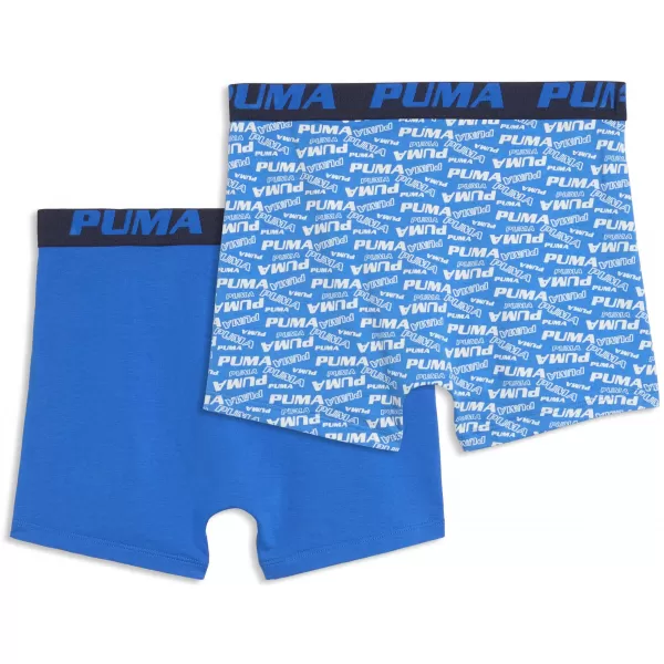  Детски боксерки PUMA BOYS SCATTERED LOGO PRINT BOXERS 2P 94780302 СИНЬО/МОРСКО СИНЬО 