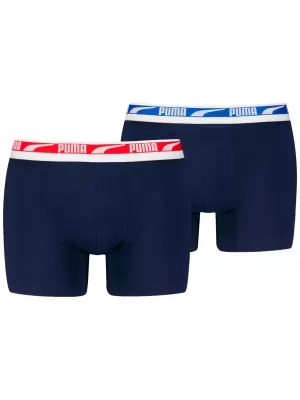 Мъжки боксерки PUMA MEN EVERYDAY MULTI LOGO BOXER 2P 93832503 ФЛОТСКО КОМБО