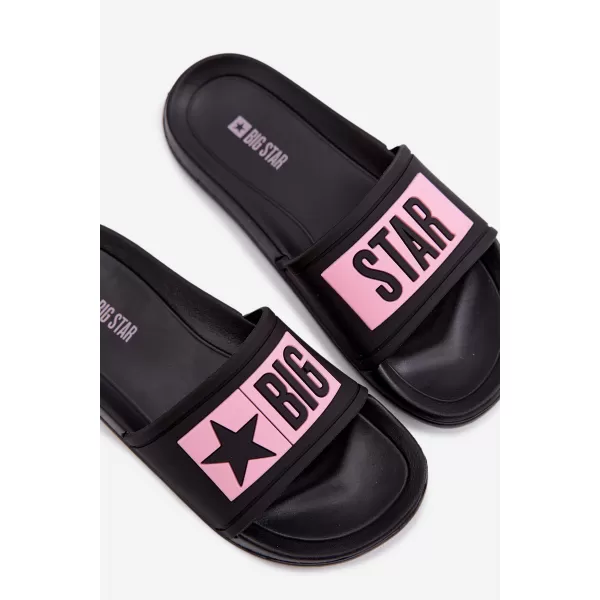  Детски чехли BIG STAR SHOES TT374A004 ЧЕРНО/РОЗОВО 