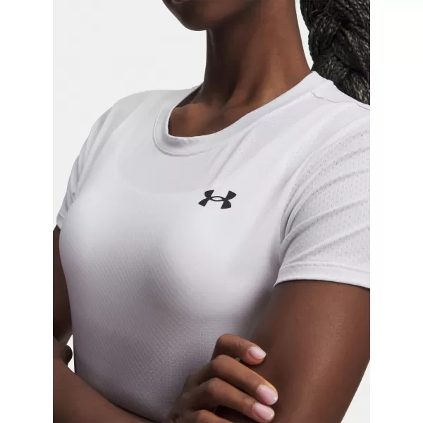  Дамска тениска UNDER ARMOUR TECH MESH SS 6009990-100 БЯЛО 