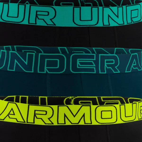  Мъжки боксерки UNDER ARMOUR UA PERFORMANCE COTTON - SOLID 6 - 3PK 1383889-007 ЧЕРЕН 