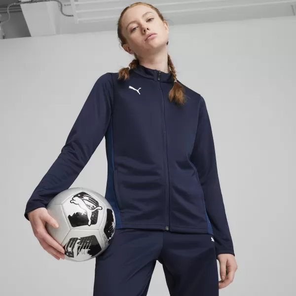  Дамско яке PUMA TEAMGOAL TRAINING JACKET WMN 658635-06 PUMA ТЪМНО/БЯЛО/ПЕРСИЙСКО СИНЬО 
