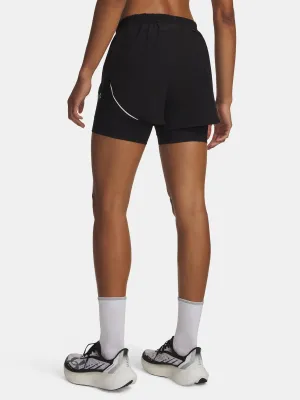 Дамски шорти UNDER ARMOUR UA VELOCITI PRO 6IN 2N1 SHORT 6010885-008 ЧЕРЕН