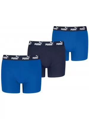 Детски боксерки PUMA ELEMENTS BOYS BASIC BOXERS 3P 93896307 СИНЬО КОМБО