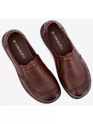 Дамски боти до глезена VINCEZA 107241 КАФЯВО