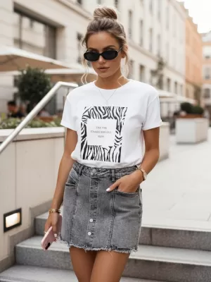 Дамска тениска DSTREET RY2499 БЯЛО