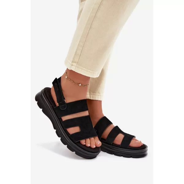  Дамски сандали BIG STAR SHOES TT274484 ЧЕРЕН 