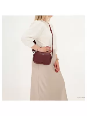 Чанта през рамо CHARM LONDON Mulberry street W01597 Bordeaux red ЧЕРВЕНО БОРДО