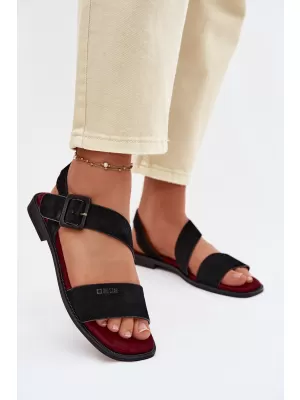 Дамски сандали BIG STAR SHOES TT274490 ЧЕРЕН