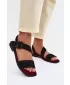Дамски сандали BIG STAR SHOES TT274490 ЧЕРЕН