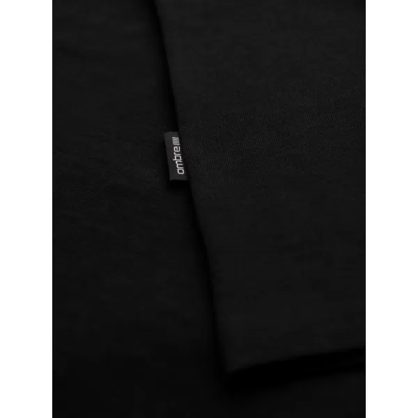  Мъжка тениска OMBRE OM-TSBS-0281 ЧЕРЕН 