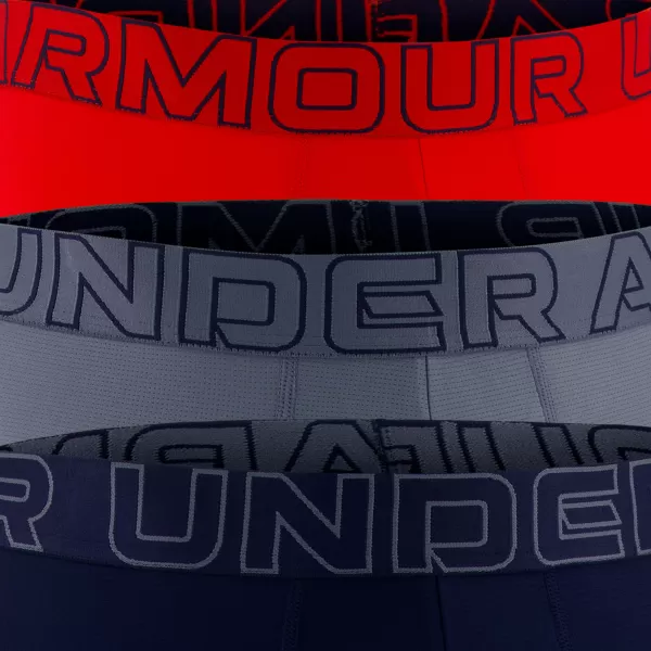  Мъжки боксерки UNDER ARMOUR UA PERFORMANCE TECH MESH - SOLID 6 -3PK 1383884-600 ЧЕРВЕНО 