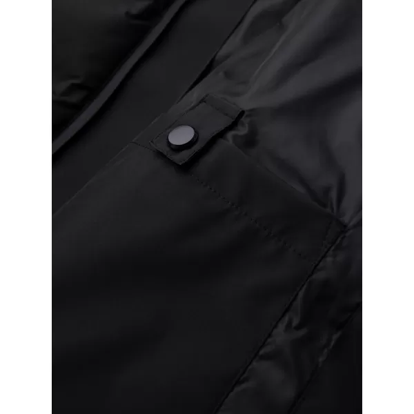  Мъжко зимно ватирано яке OMBRE OM-JAHP-0305 ЧЕРЕН 