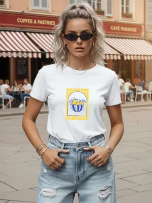 Дамска тениска DSTREET NX8044RY-WH БЯЛО