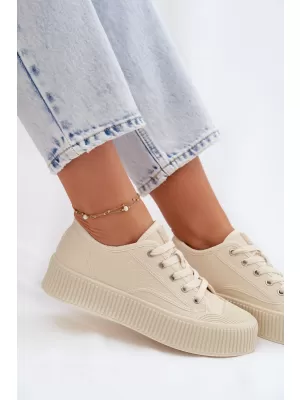 Дамски кецове BIG STAR SHOES TT274271 БЕЖОВО