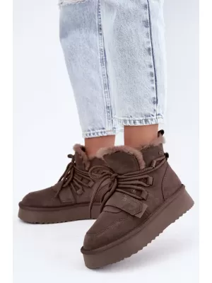 Дамски обувки BIG STAR SHOES UU274315 КАФЯВИ/БЕЖОВИ СЕНКИ