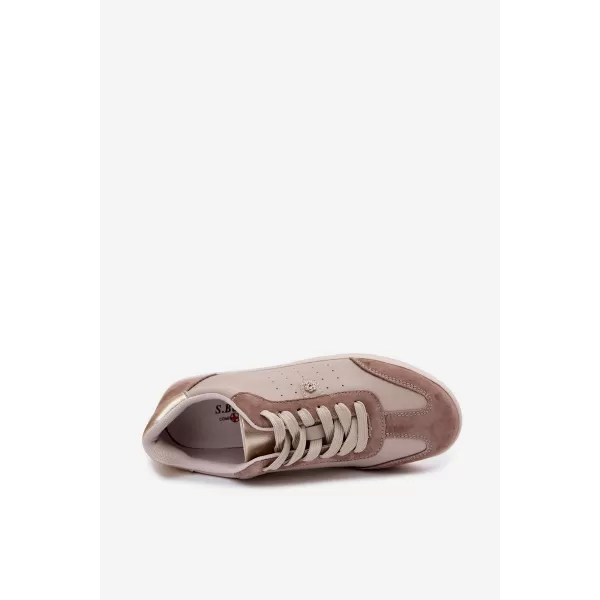  Дамски кецове S.BARSKI LR61-7091 БЕЖОВО 