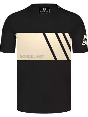 Мъжка функционална тениска за колоездене NORDBLANC MUD NBSMF8083 ЧЕРЕН