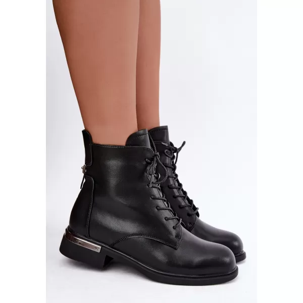  Дамски боти до глезена VINCEZA 86450 ЧЕРЕН 