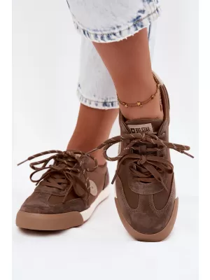 Дамски кецове BIG STAR SHOES UU274002 КАФЯВО/БЕЖОВО
