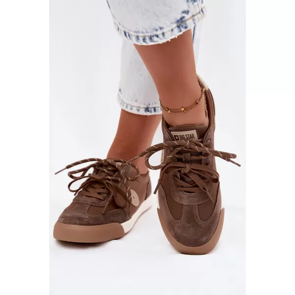  Дамски кецове BIG STAR SHOES UU274002 КАФЯВО/БЕЖОВО 