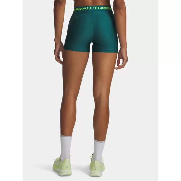  Дамски шорти UNDER ARMOUR HEATGEAR SHORTY 6010725-338 ЗЕЛЕНО 