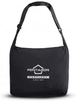 Чанта през рамо PENTAGON HERALD FOLDABLE MESSENGER K16120 ЧЕРЕН